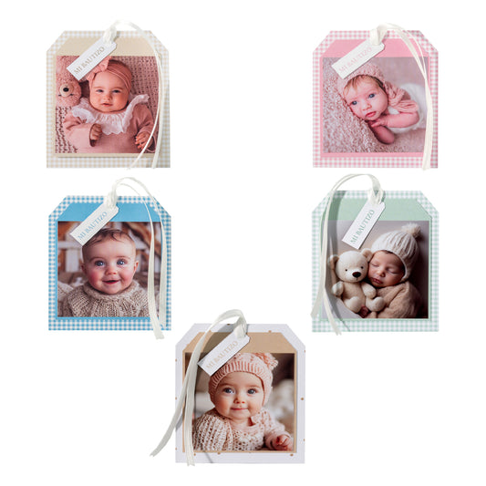 Faire Part Cuadrado Bautizo