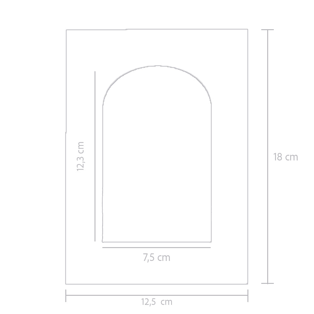 Tarjeta recordatorio para Bautizo - Modelo Ventana