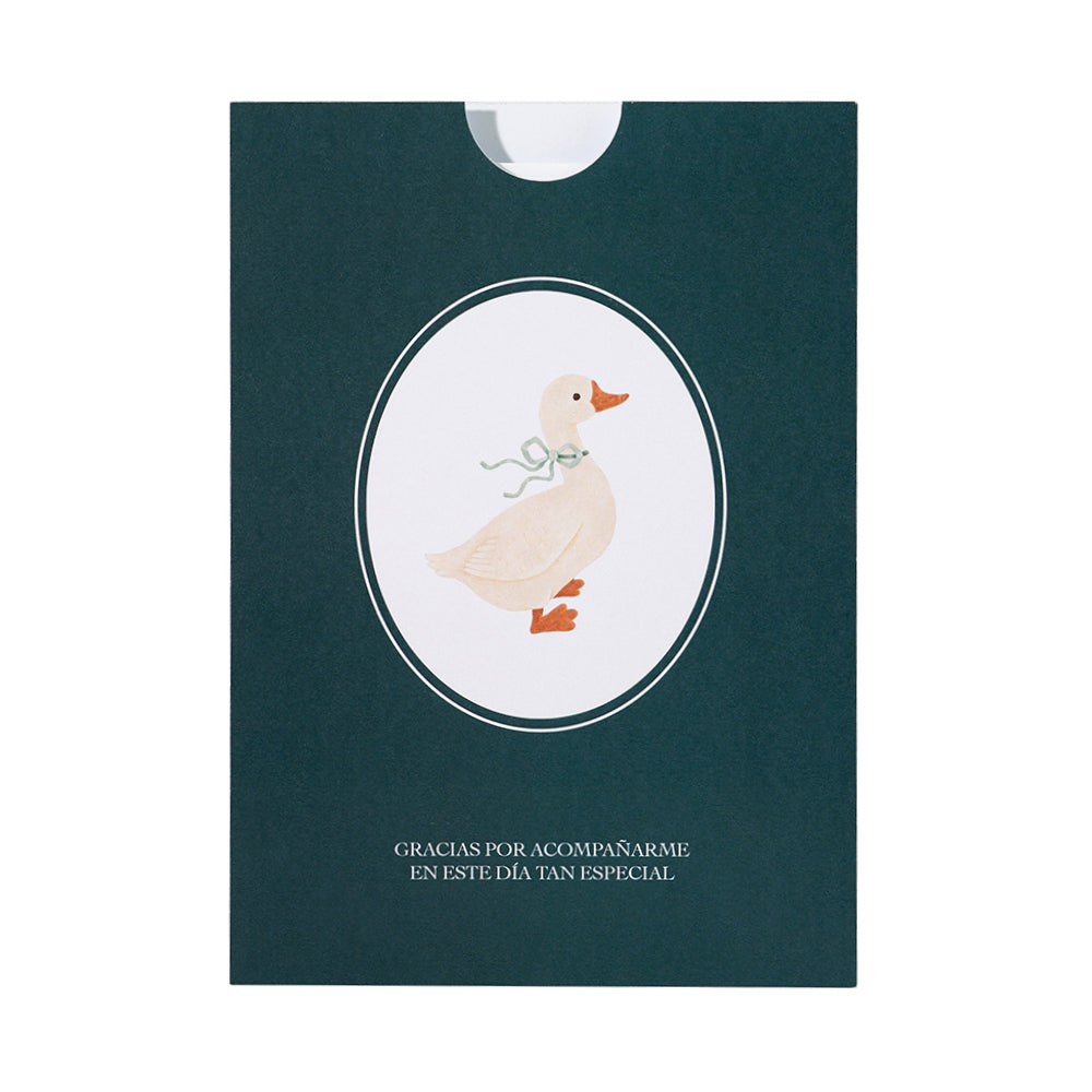 Tarjeta recordatorio para Bautizo - Modelo Ventana