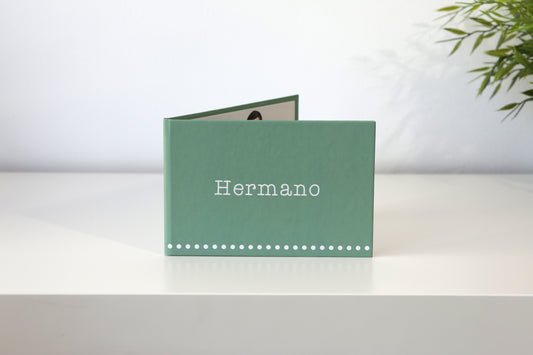 Tarjeta emotiva para hermanos