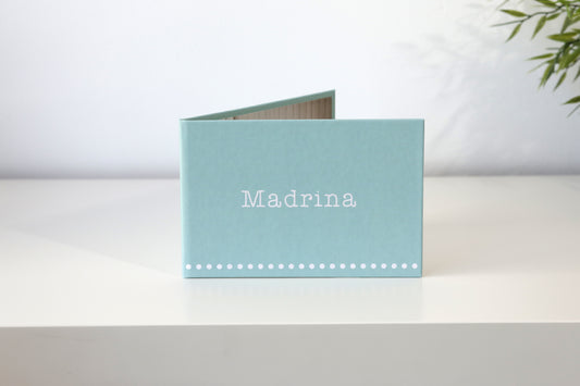 Tarjeta emotiva para madrinas de Bautizos