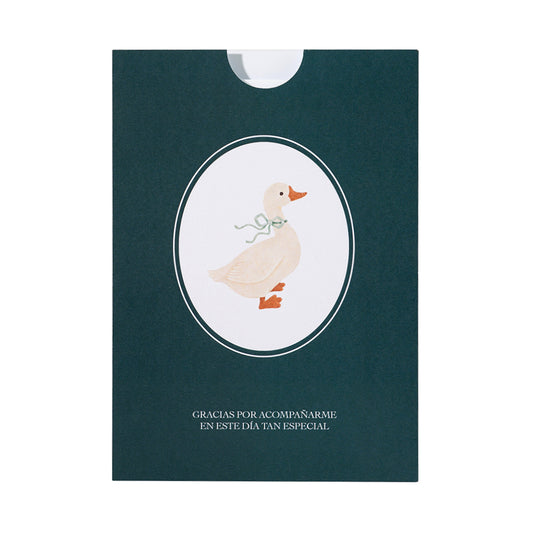 Tarjeta recordatorio para Bautizo - Modelo Ventana
