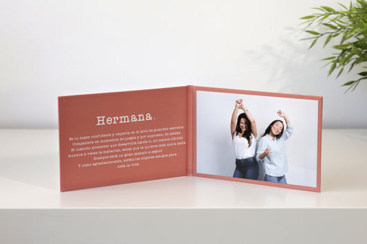 Tarjeta emotiva para hermanas
