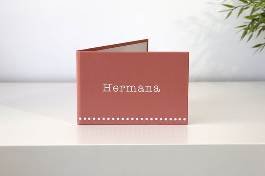 Tarjeta emotiva para hermanas
