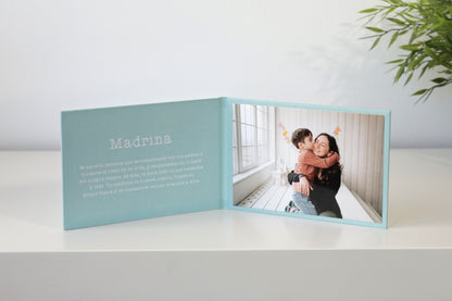 Tarjeta emotiva para madrinas de Bautizos
