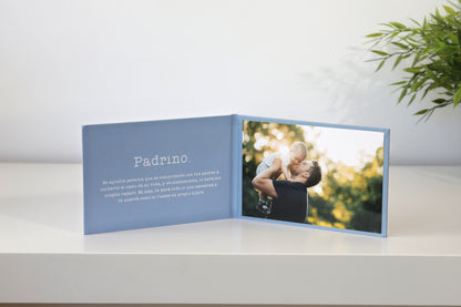 Tarjeta emotiva para padrinos de Bautizos